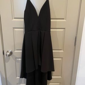 Black Windsor high low romper
